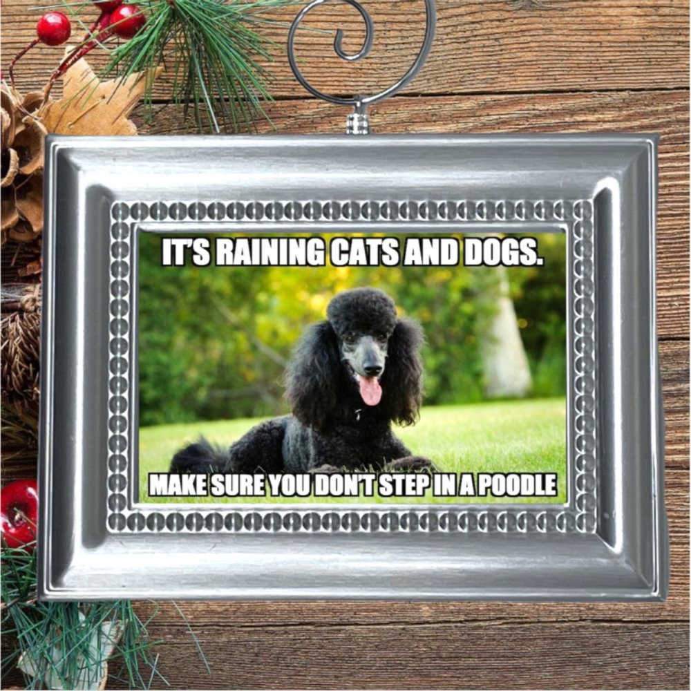 Poodle Puppy Dog Christmas Tree Ornament